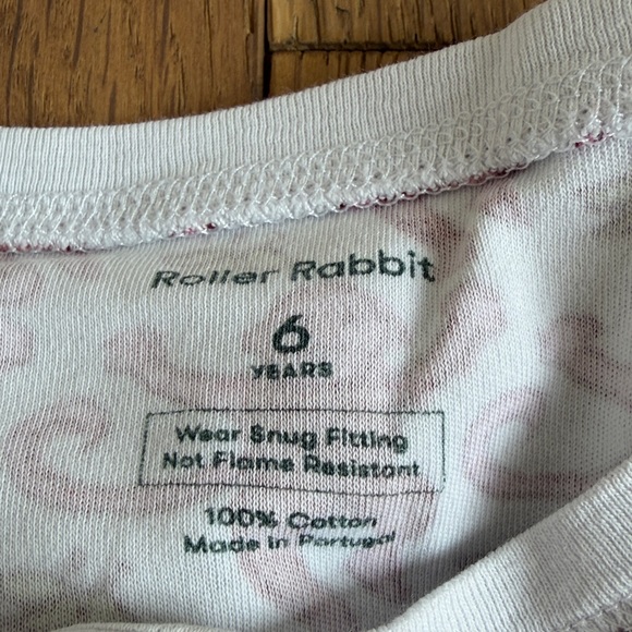 Roller Rabbit Pink Monkey Pattern pajamas - Picture 6 of 6